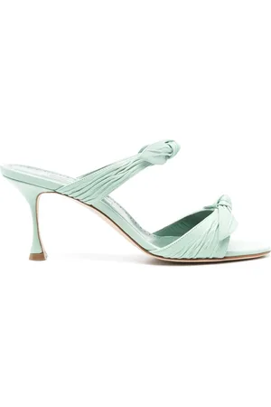 Manolo Blahnik Lollo 70mm mules i læder