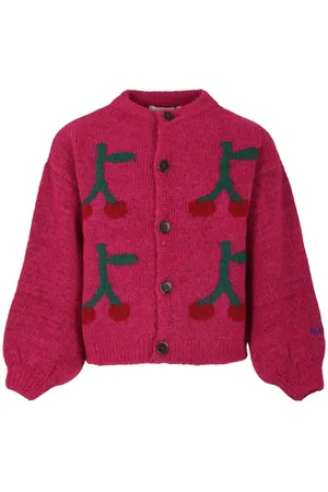Bobo Choses Cardigan i intarsiastrik