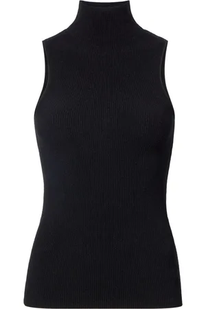 Proenza Schouler Ribstrikket Matte top uden ærmer
