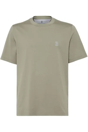 Brunello Cucinelli T-shirt med broderet logo