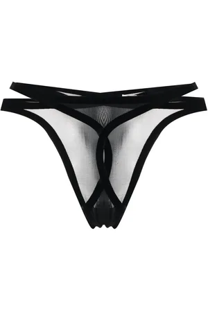 Wolford X Mugler Flock g-streng