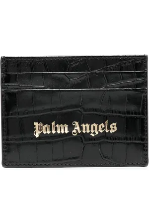 Palm Angels Kortholder i læder med krokodilleeffekt