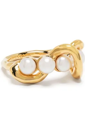 Missoma Snoet Molten ring med perle