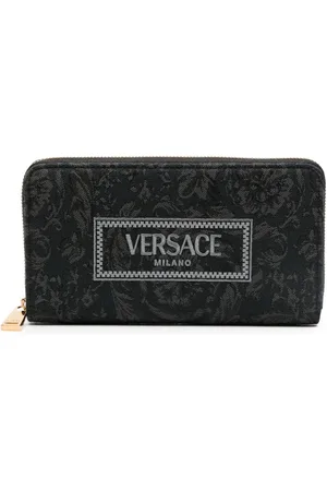 VERSACE Pung i jacquard med broderet logo