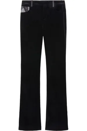 Puccini Jeans med lige ben og Marmo-tryk