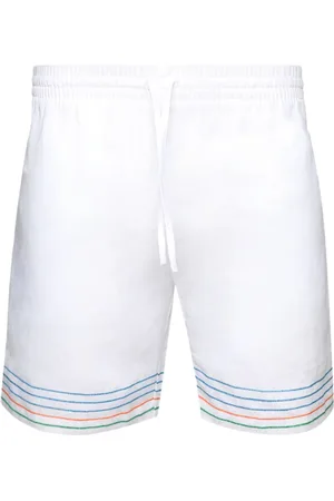 Casablanca Shorts med stribe-broderi