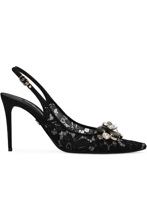 Dolce & Gabbana Slingback-pumps med krystaldetalje
