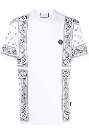 Philipp Plein Kortærmet skjorte med bandana-tryk