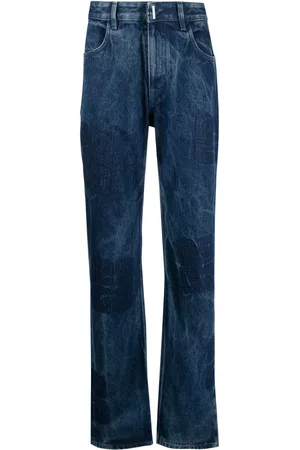Givenchy Jeans med lige ben, 4G-tryk og mellemhøj talje