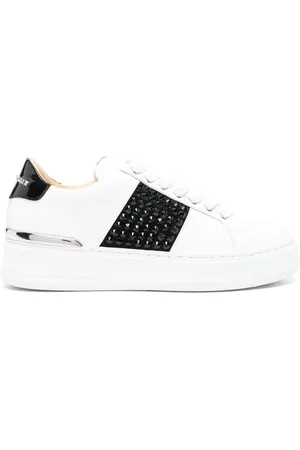 Philipp Plein Sneakers i læder med logobogstaver