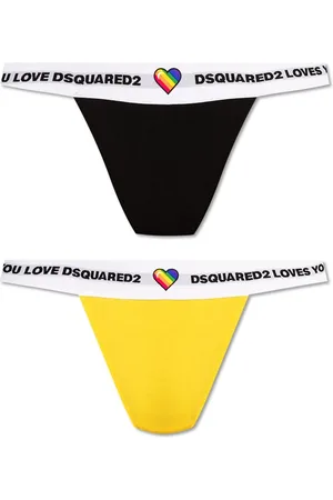 Dsquared2 G-streng med logo-taljebånd (pakke med to)
