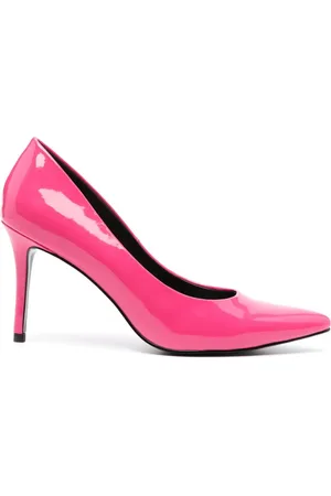 VERSACE 90mm pumps med imiteret læder