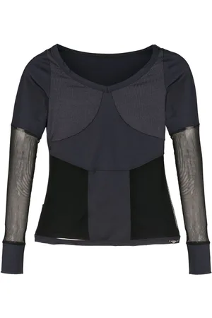 AMIR SLAMA Semi-gennemsigtig performance T-shirt