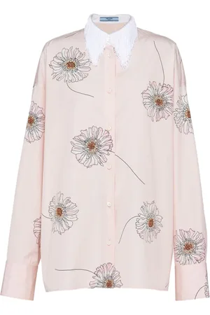 Prada Skjorte med Gerbera-tryk