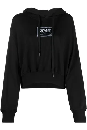 VERSACE Hættetrøje med logotryk og snoretræk