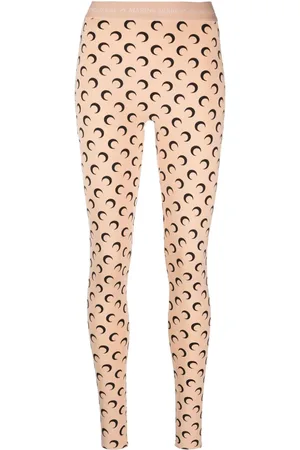 Marine Serre Fuseaux Moon leggings i genanvendt jersey