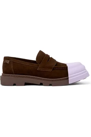 Camper Junction loafers i ruskind med aftagelig tåkappe