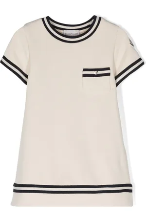 Moncler Kort kjole med logo-applikation