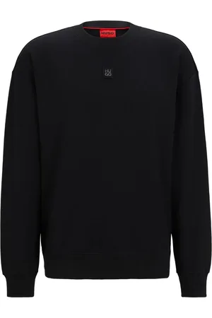HUGO BOSS Strækbar hættetrøje med logomærke
