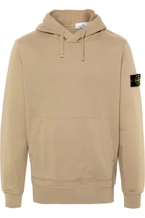 Stone Island Hættetrøje med kompasmærke og logo