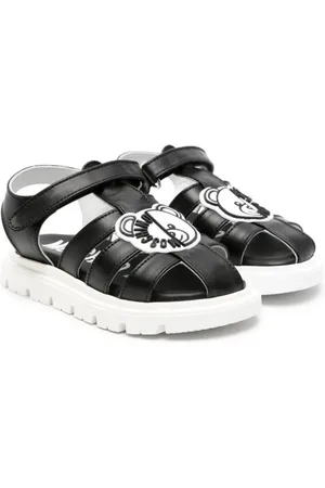 Moschino Sandaler i læder med bamse-applikation