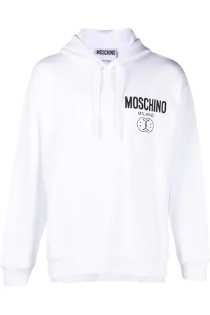 Moschino Hættetrøje i økologisk bomuld med smil-logo