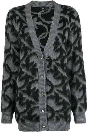 Pinko Intarsiastrikket cardigan med knapper