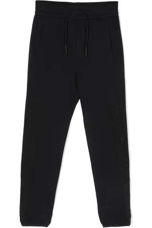 Emporio Armani Joggingbukser med præget logo og smalle ben