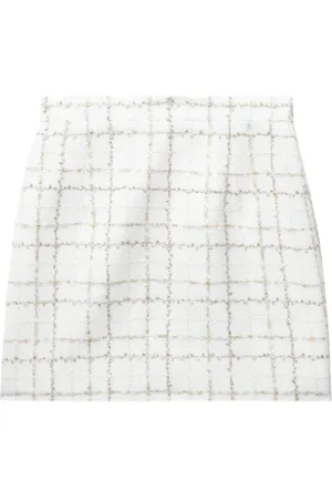 Alessandra Rich Kort pailletudsmykket tweed-nederdel