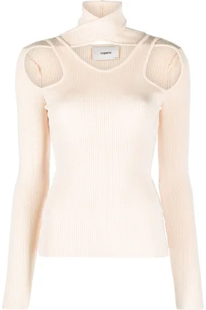 COPERNI Ribstrikket sweater med udskæringsdetalje