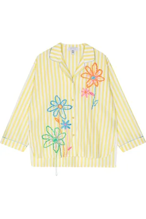 MIRA MIKATI Skjorte med blomster-broderi