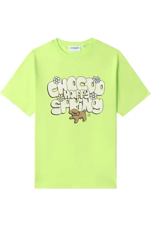 Chocoolate T-shirt i stræk med slogantryk