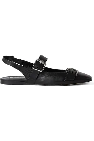 Karl Lagerfeld Konnie pumps i læder med dobbelt rem
