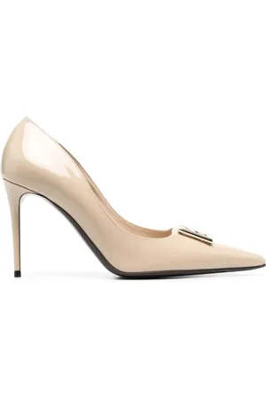 Dolce & Gabbana 95mm pumps i læder med logoplade