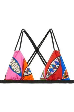 Puccini Trekantbikinitop med geometrisk tryk