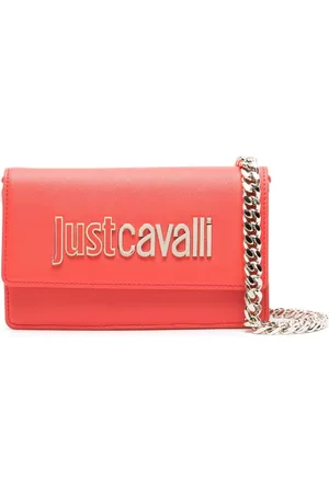 Roberto Cavalli Lille tekstureret Range taske med logoplade