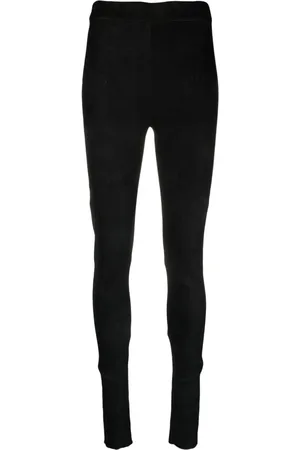 ISABEL BENENATO Højtaljede leggings i læder