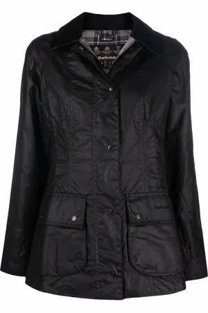 Barbour Voksbehandlet jakke med knapper