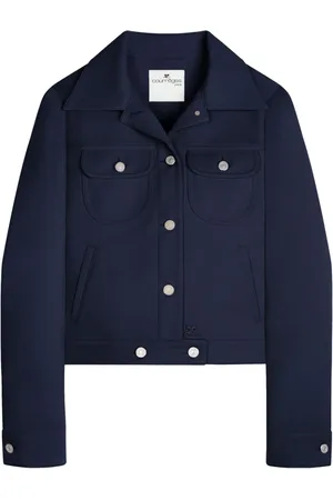 Courrèges Trucker jakke i twill med knaplukning