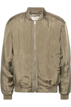 Saint Laurent Polstret Teddy bomberjakke