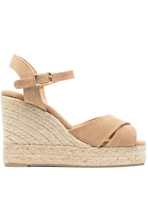 Castaner 110 mm Blaudell espadriller med kilehæl