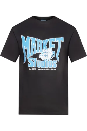 MARKET T-shirt med Bulldog-tryk