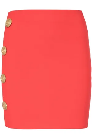 Balmain Kort asymmetrisk nederdel