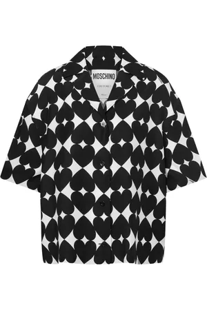 Moschino Silkeskjorte med hjertetryk