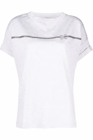 Brunello Cucinelli T-shirt med logoplade