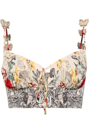 Camilla Bustier-top med sommerfugl