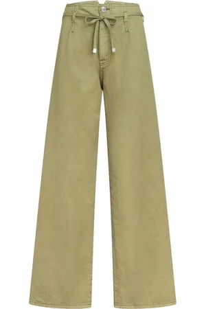 Etro Cropped jeans med Pegaso-broderi