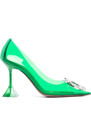 Amina Muaddi Begum Glas 95mm pumps