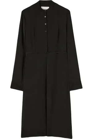 Jil Sander ærmeløs skjortekjole med knapper