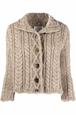 Maison Margiela Uldcardigan i kraftig strik